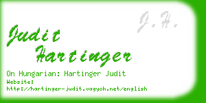 judit hartinger business card